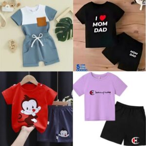 Baby short sleeve t-shirt set