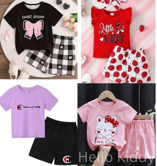 Baby short sleeve t-shirt set