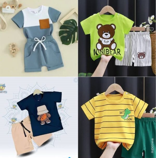 Baby short sleeve t-shirt set