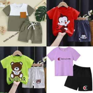 Baby short sleeve t-shirt set
