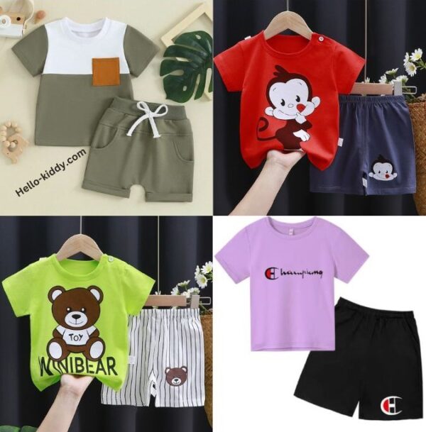 Baby short sleeve t-shirt set