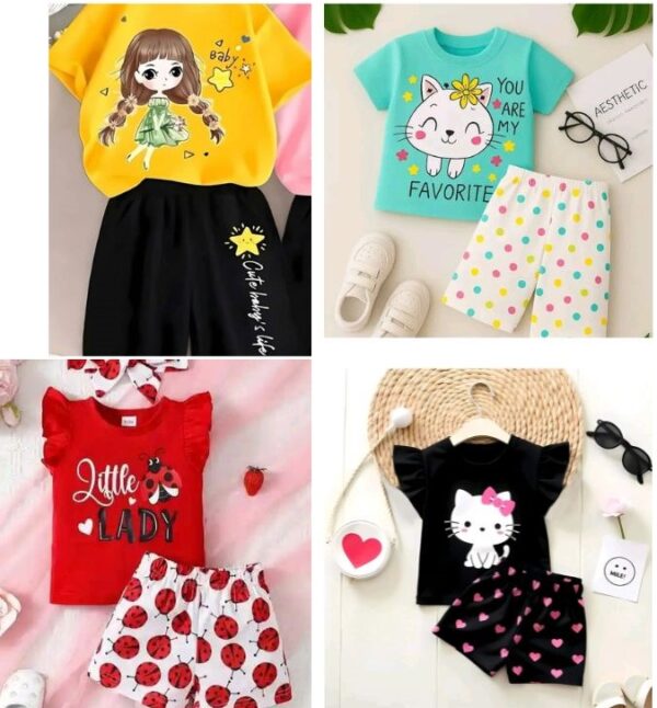 Baby short sleeve t-shirt set
